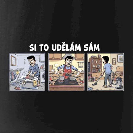 Si to udělám sám - muž s knírkem