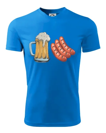 Pivo a klobása