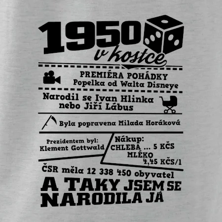 1950 v kostce