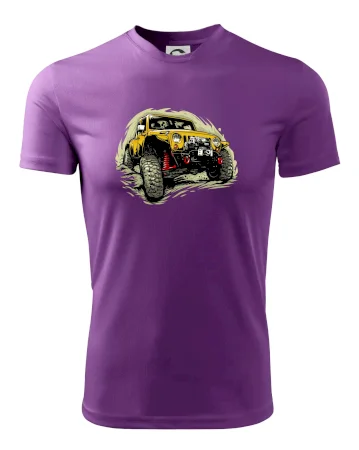 Žlutý offroad s navijákem
