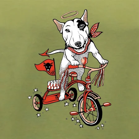 Bull terier anděl (Pecka design)