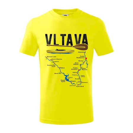 Mapa řeky Vltavy