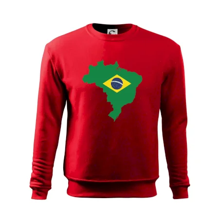Brazílie vlajka v mapě
