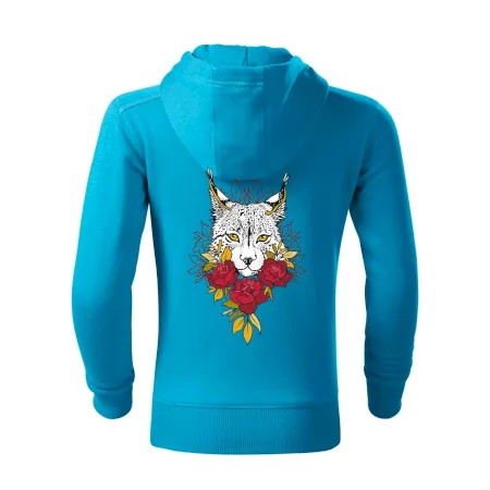 Rys s červenými růžemi  (Pecka design)