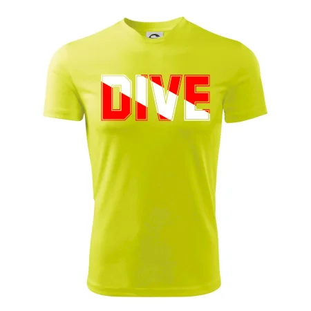 Dive nápis vlajka