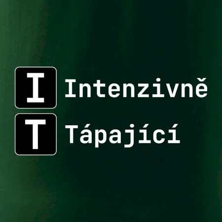 IT Nápis Intenzivně Tápající