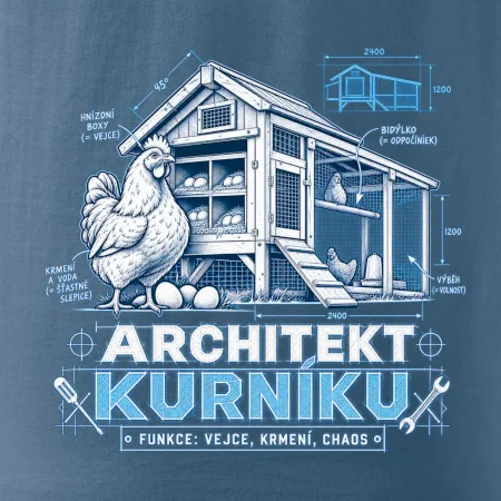 Architekt kurníku technický výkres