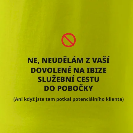 Dovolená na Ibize není služební cesta