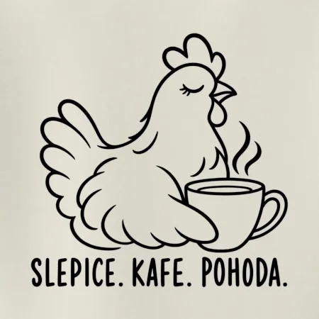Slepice s kávou a pohodou