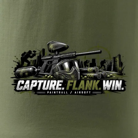 Taktika capture flank win paintball
