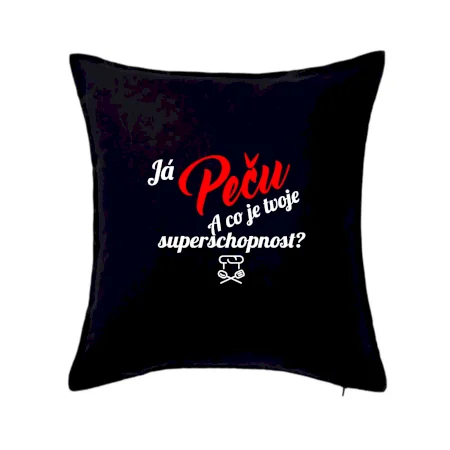 Já peču - tvoje superschopnost? šikmý nápis