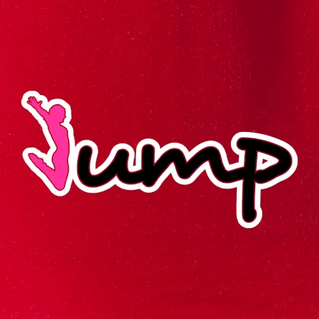 Jump - nápis a panáček