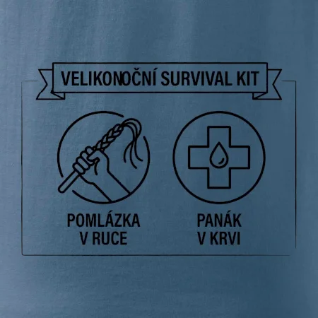 Velikonoční survival kit Pomlázka v ruce, panák v krvi