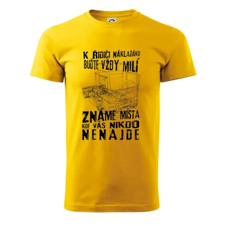 K řidiči náklaďáku buďte vždy milý