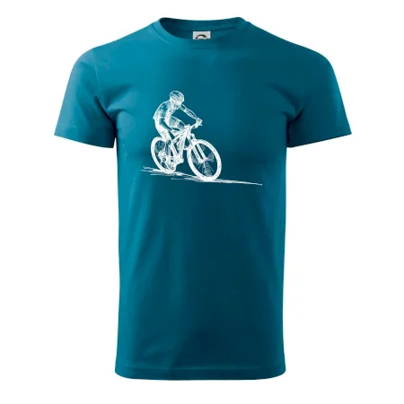 MTB kreslený cyklista