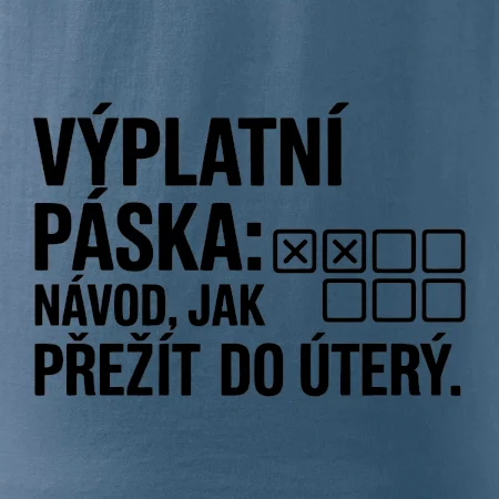 VÝPLATNÍ PÁSKA: Návod, jak přežít do úterý
