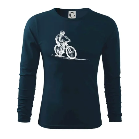 MTB kreslený cyklista