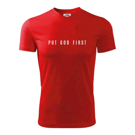 Put God first slabý nápis