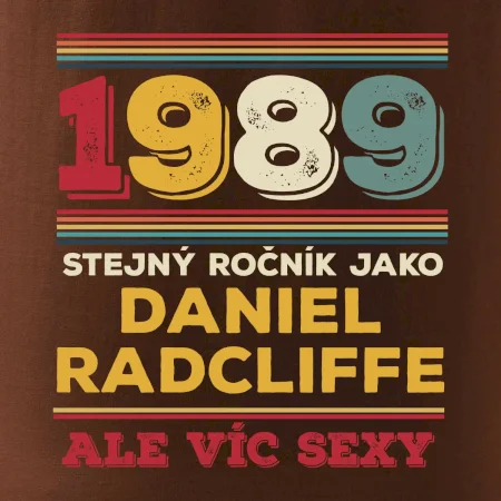 1989 stejný ročník jako Daniel Radcliffe