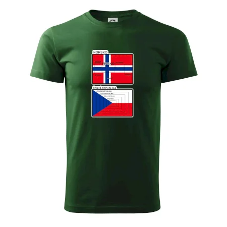 Norská a česká vlajka