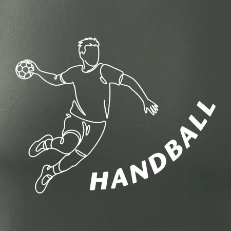 Handball nápis šikmo
