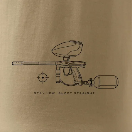 Minimalistický marker stay low shoot straight