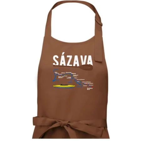 Mapa řeky Sázavy