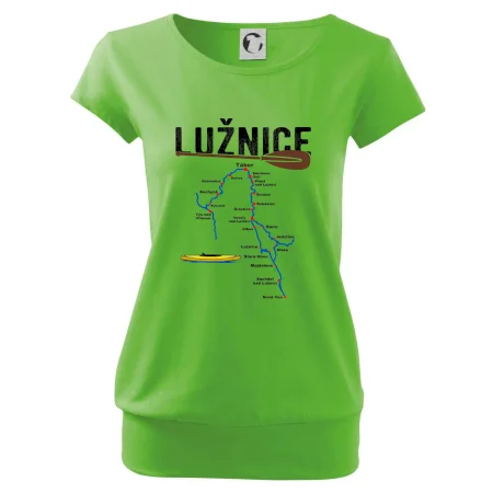 Mapa řeky Lužnice