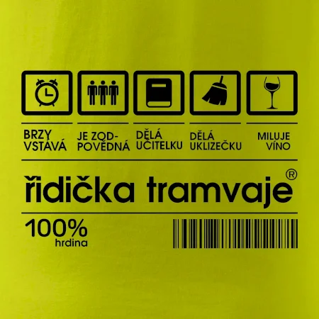 Čárový kód Řidič tramvaje