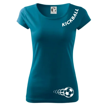 Kickball nápis šikmo