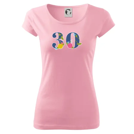 Květinové číslo kreslené - 30