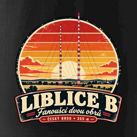 Liblice B retro odznak dvou vysílačů