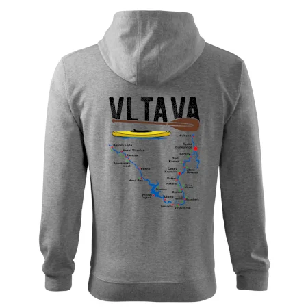 Mapa řeky Vltavy