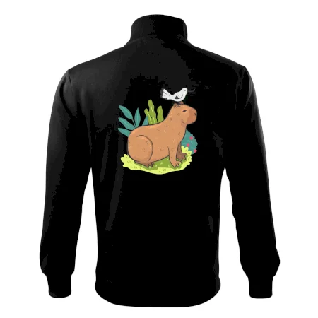 Kapybara a ptáček