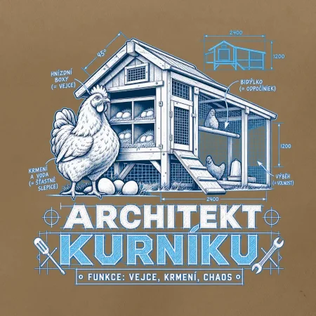 Architekt kurníku technický výkres