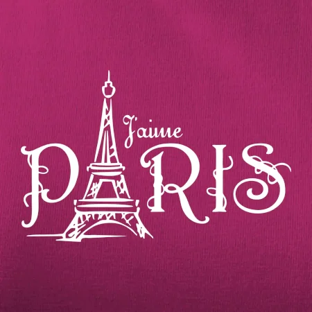 Paris nápis Eiffelovka rovný