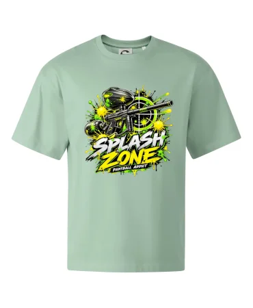 Neonový zásah splash zone paintball
