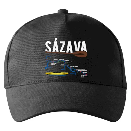 Mapa řeky Sázavy