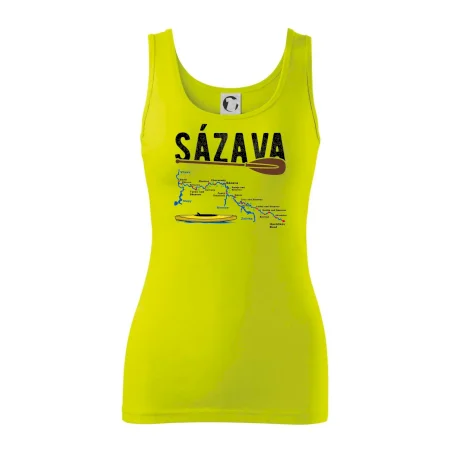 Mapa řeky Sázavy