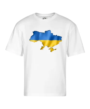 Ukrajina vlajka mapa