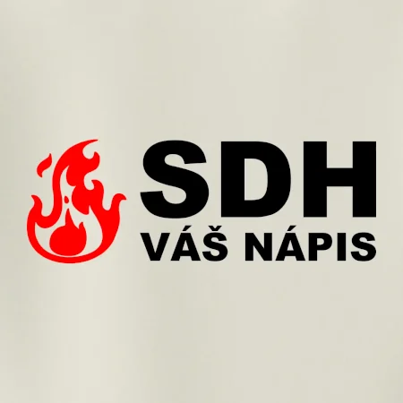 SDH nápis (oheň, název sboru - vlastní nápis)
