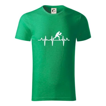 EKG stolní tenista stojící