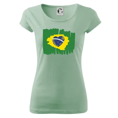 Brazílie vlajka srdce
