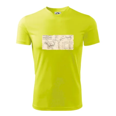 Mapa Báňské dráhy z Moravské Ostravy do Doubravy