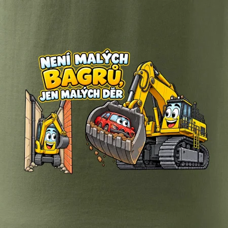 Není malých bagrů jen malých děr