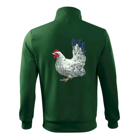 Slepice kreslená bílá
