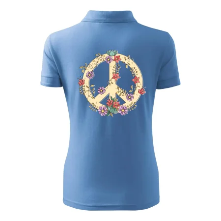 Peace symbol pískový