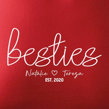 Párové mikiny - Besties Jména a rok