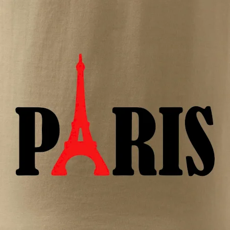 Paris nápis Eiffelova věž