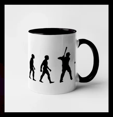 Evoluce baseball pálkař nápřah + míček